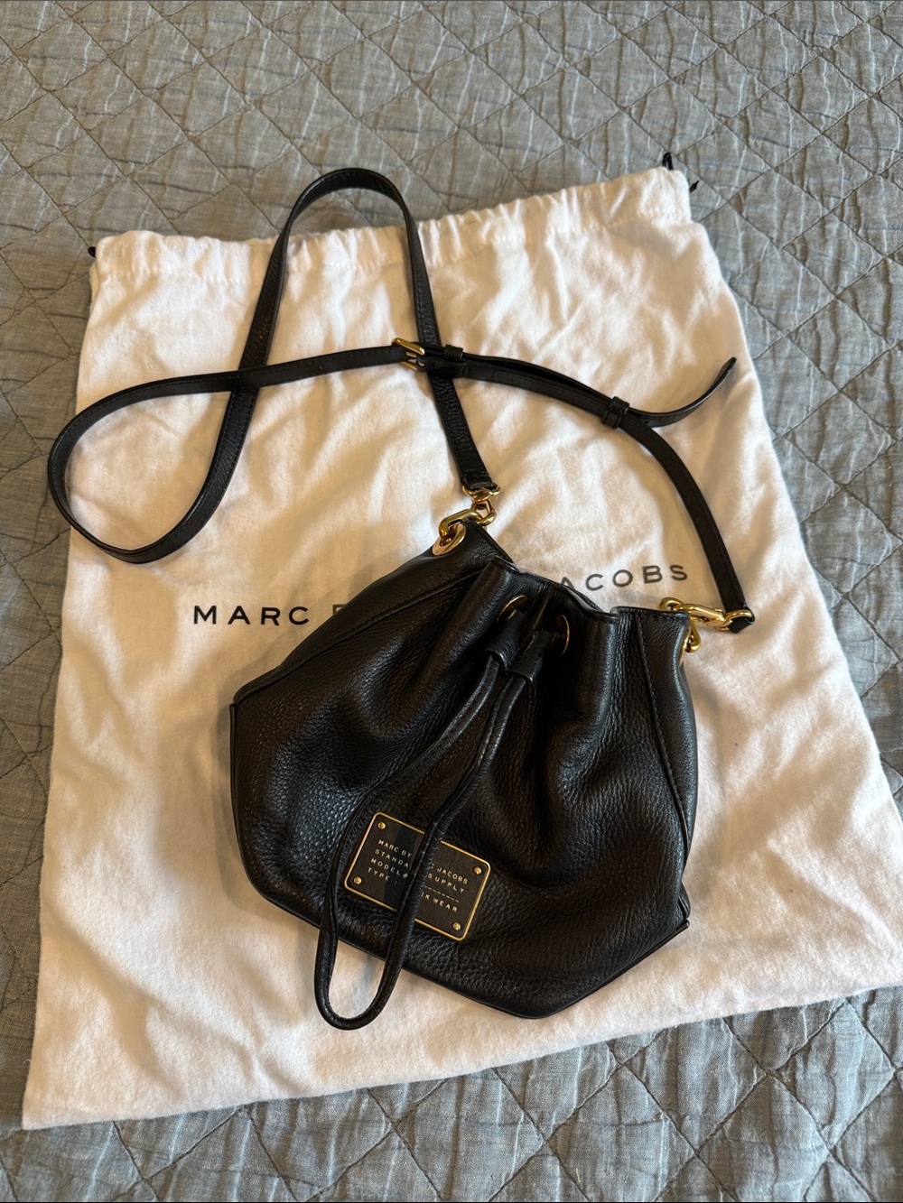 Vintage Marc by Marc Jacob’s Black leather bucket bag NWOT